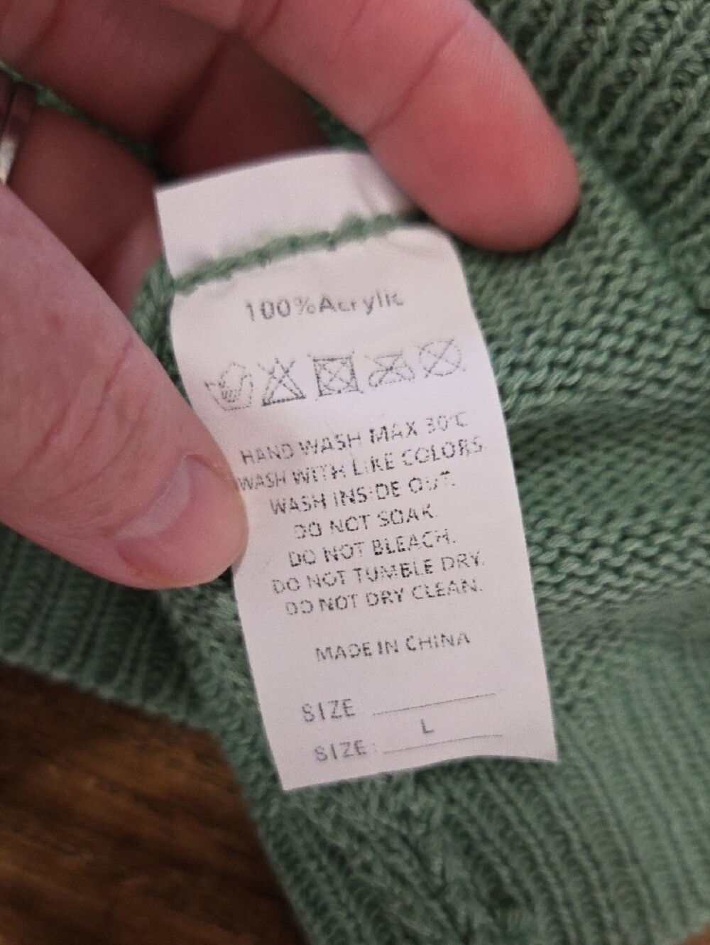 Sage V-Neck 3/4 Sleeve Sweater - Picture 4 of 5